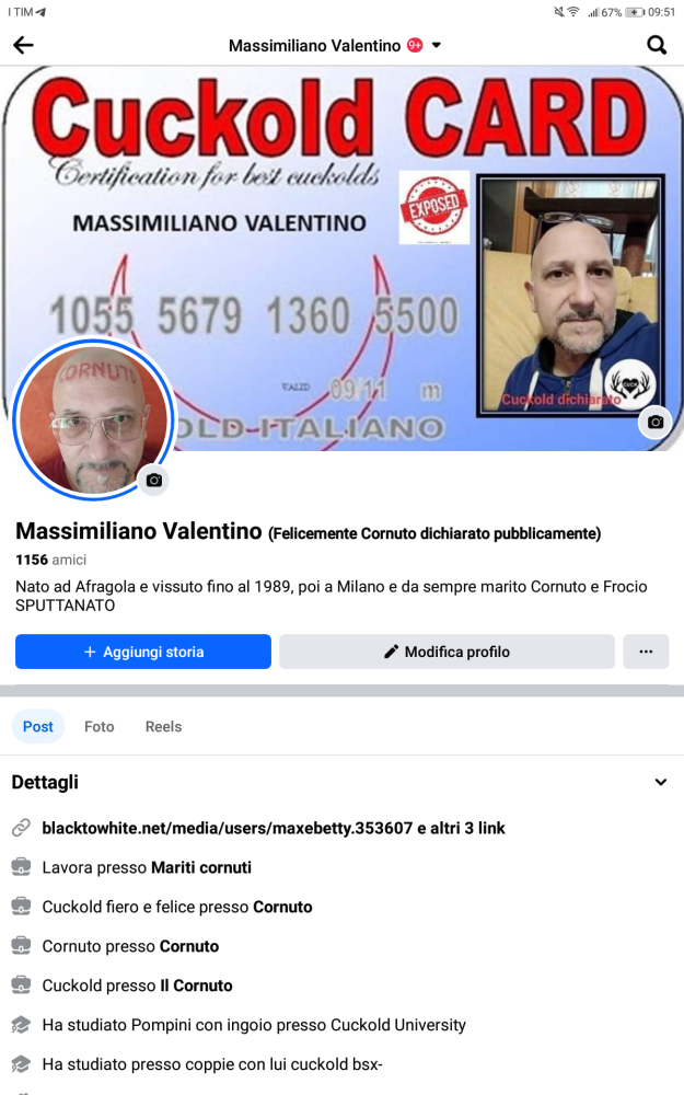 MaxeBetty coppia lui cuckold e frocio dichiarato pubblicamente 