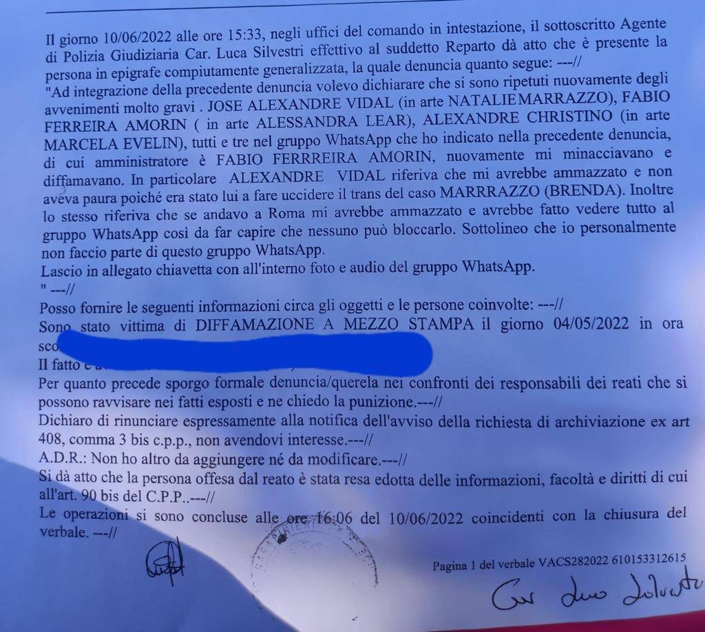 ALESSANDRA LEHR TRAVESTITO PERICOLOSO FATTE ATTENZIONE  3405579516