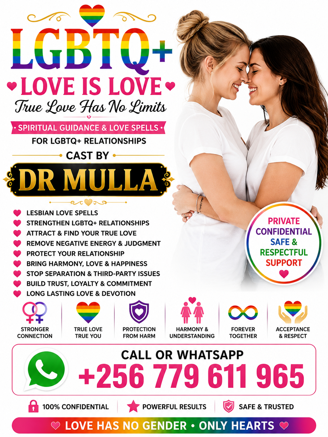 Powerful LGBTQ+ Love Spells by Dr Mulla That Really Work, Same-Sex Love Spells for Reuniting Couples +256779611965
